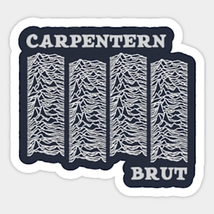 carpentern brut x JD Sticker